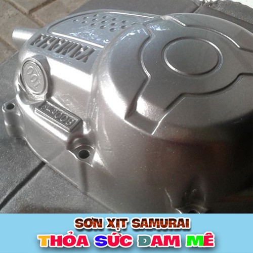 SƠN SAMURAI CHAI SƠN XỊT MÀU BẠC ÁNH KIM Y3 400ML