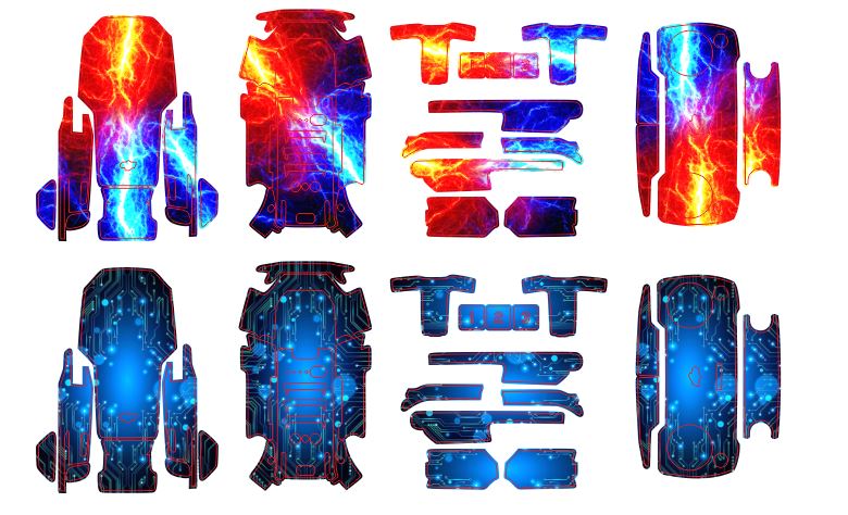 Skin decal trang trí mavic mini 1 - mavic mini se - combo 2 mẫu