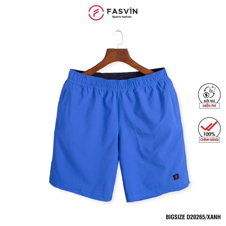 Quần short Big Size thể thao nam Fasvin D20265.HN chất liệu mềm mịn, co giãn