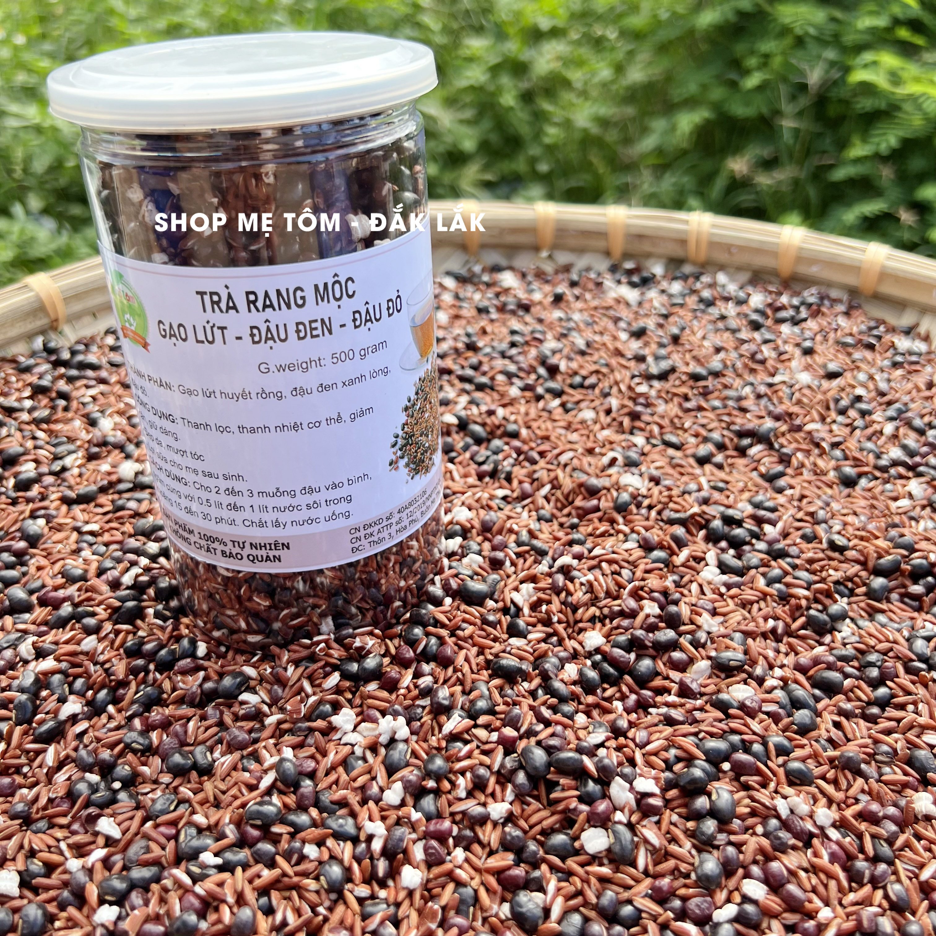 500GRAM TRÀ ĐẬU ĐEN ĐẬU ĐỎ RANG MỘC
