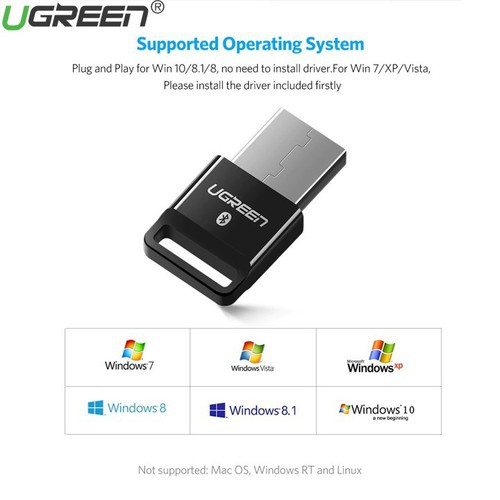 USB Thu Bluetooth 4.0 Cho PC Laptop Ugreen 30524 - Hàng  BH 18 Tháng