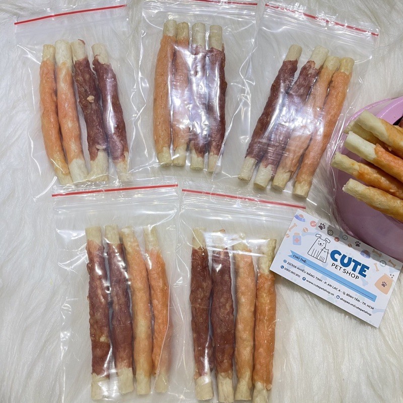 Thanh xương sữa quấn gà nướng