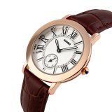 Đồng hồ nữ dây da Skmei 1083 (Dây nâu)