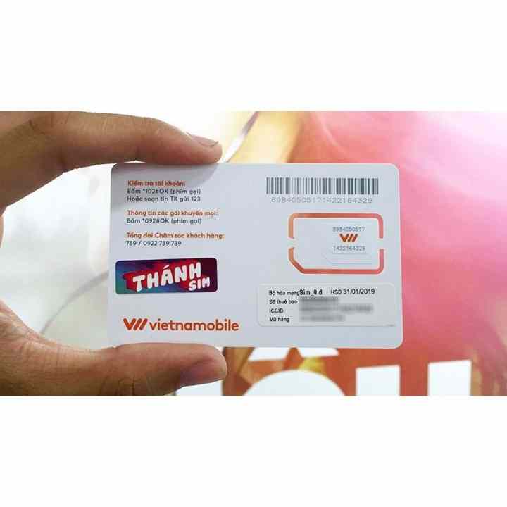 Thánh sim 3G Vietnamobile - MIỄN PHÍ SHIP - FREE 4Gb/ngày