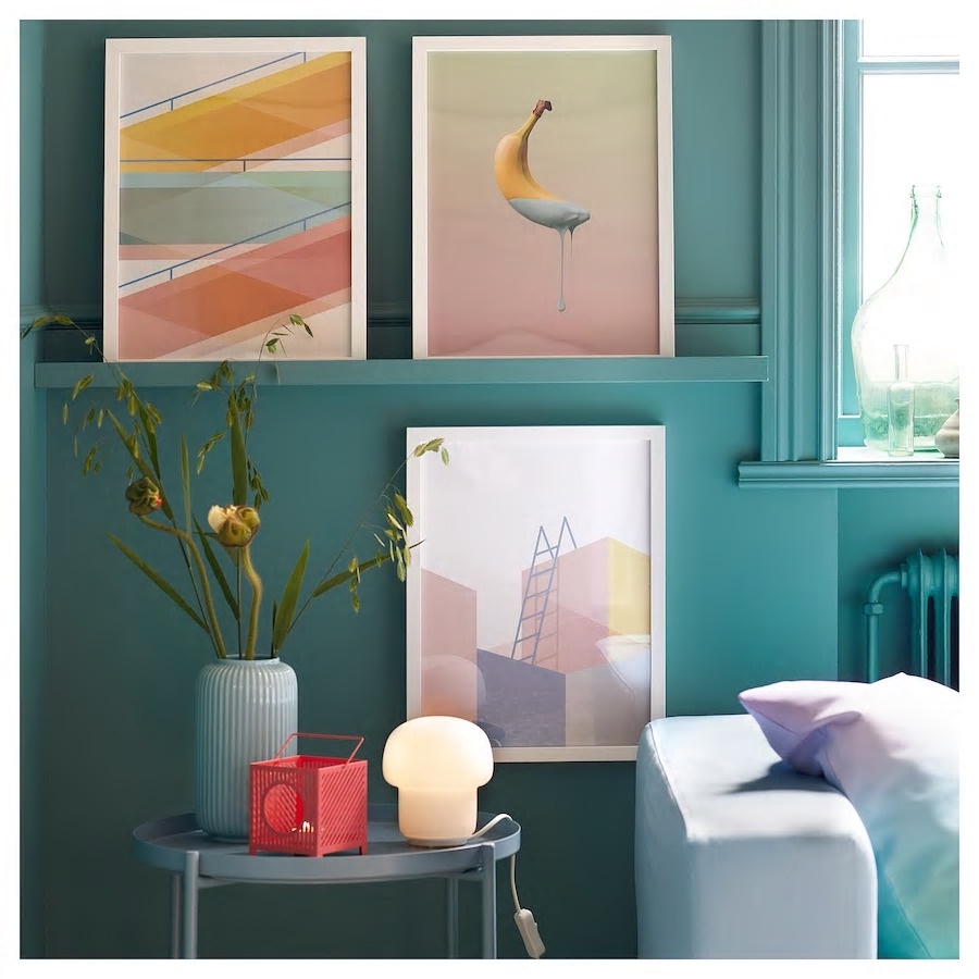 Đèn bàn ngủ thủy tinh Tokabo IKEA