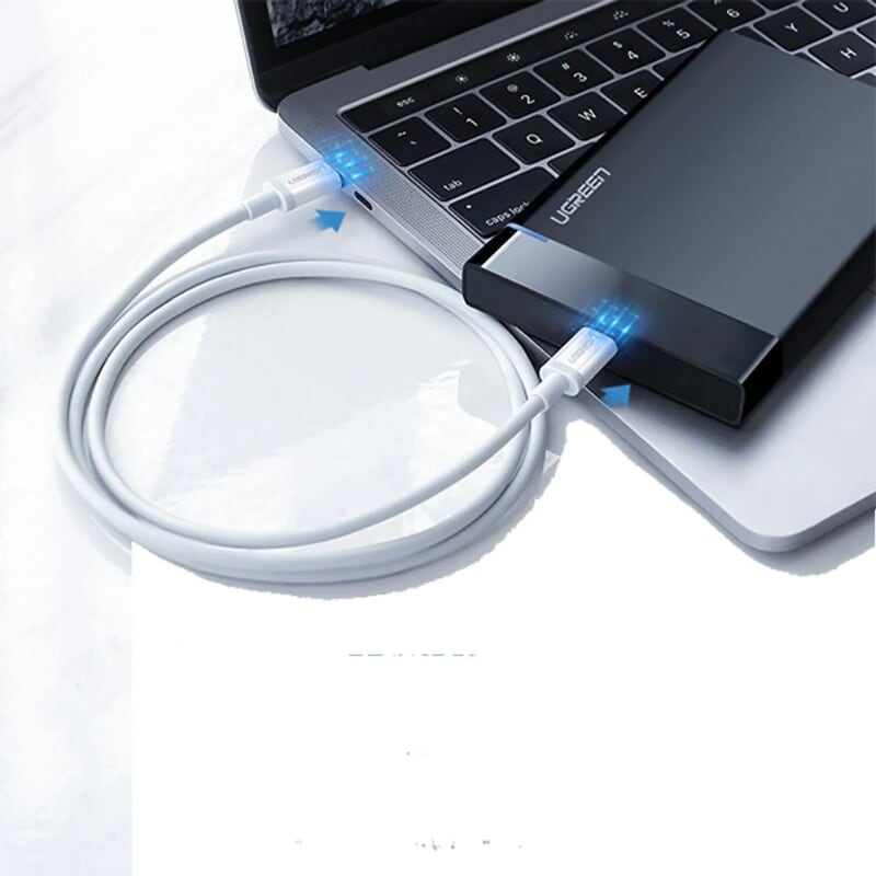 Ugreen 60520 2M màu trắng Dây USB Type-C sang USB Type-C US264