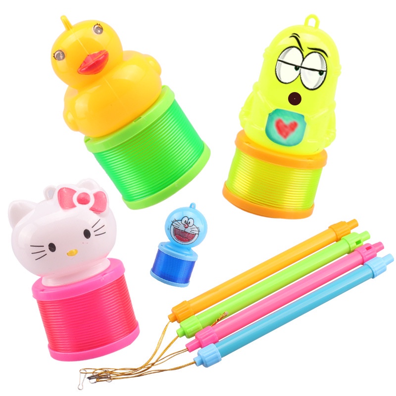 Đồ chơi đèn lồng cầu vồng lò xo phát sáng cho bé - có sẵn pin - chọn mẫu - đồ chơi trung thu