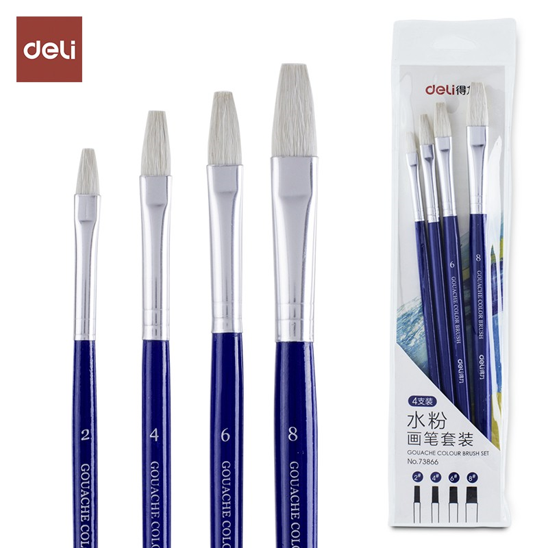 [HCM]BỘ CỌ VẼ MÀU NƯỚC ACRYLIC GOUACHE CAO CẤP DELI