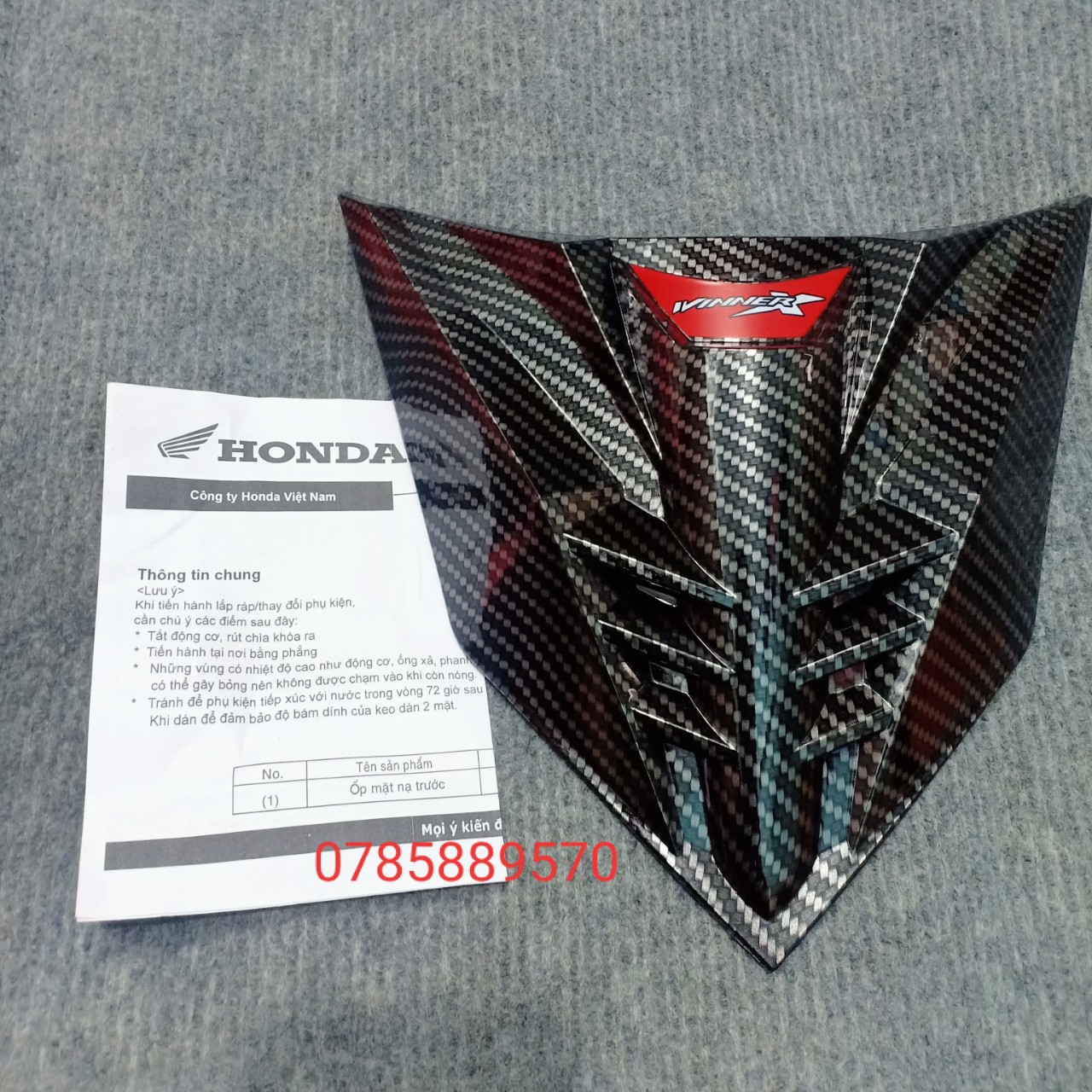 ỐP MẶT NẠ (CHỈ MŨI TRÊN) WINNER X CARBON
