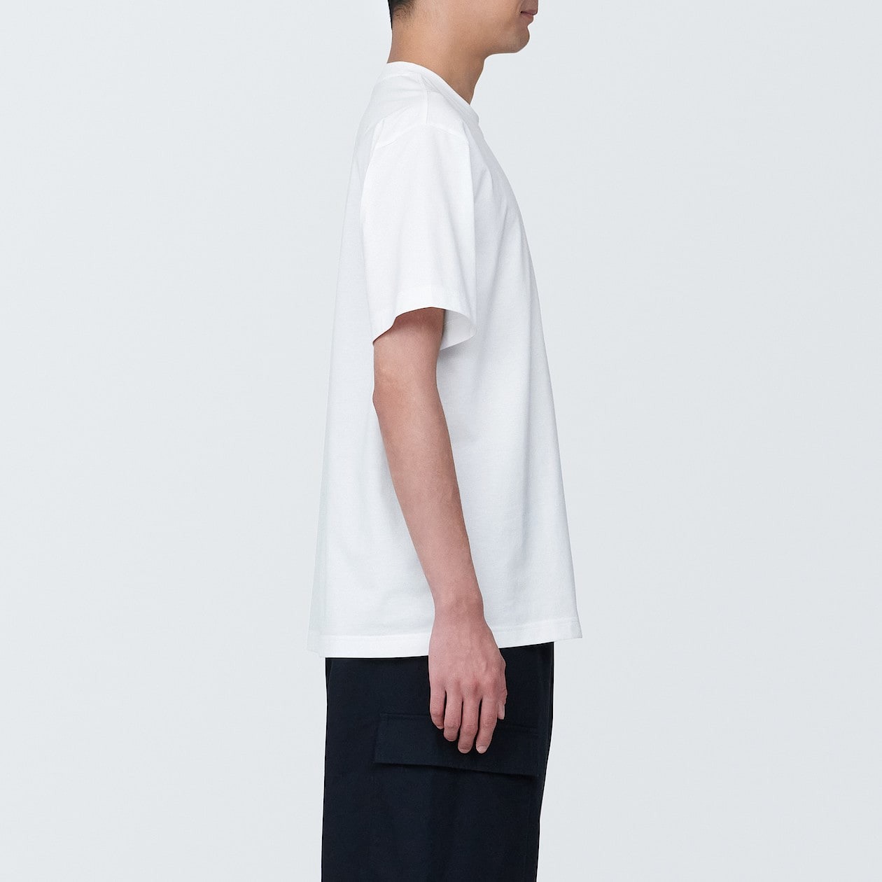 Áo Thun Cổ Tròn Vải Jersey MUJI
