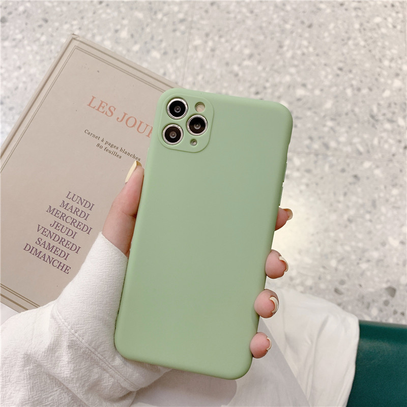 Ốp Lưng Silicon Màu Bảo Vệ CAMERA