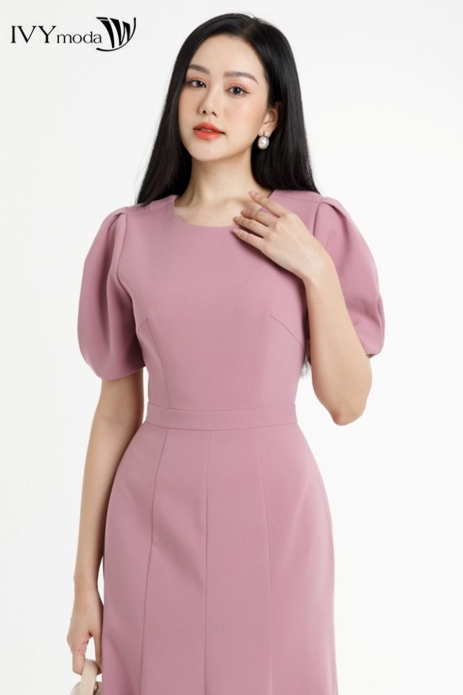 Đầm đuôi cá lưng cách điệu IVY moda MS 48M7694