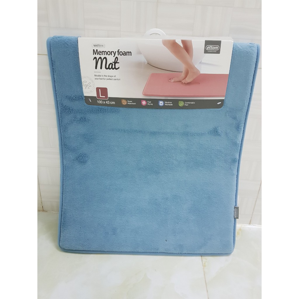 [Nhập RS0822 giảm 30k cho đơn 99k]Thảm chùi chân lock&lock Memory Foam Size L MAT514
