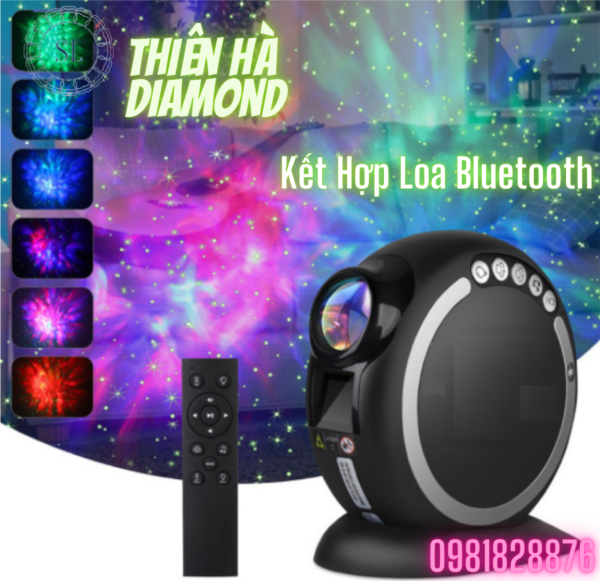 Đèn Thiên Hà Bầu Trời Sao Kết Hợp Loa Bluetooth Âm Thanh Cực Hay Phiên Bản Thế Hệ Mới - Diamond Galaxy