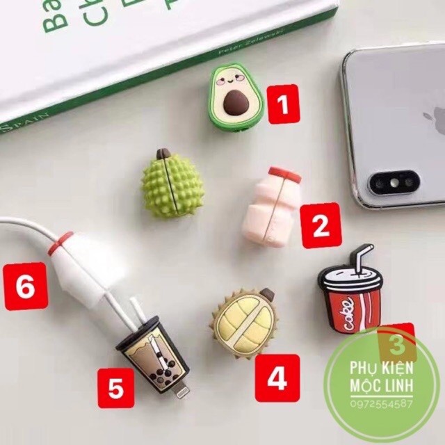 Có đủ 19 mẫu như đánh số ah Thú Bảo Vệ Đầu Cáp Sạc