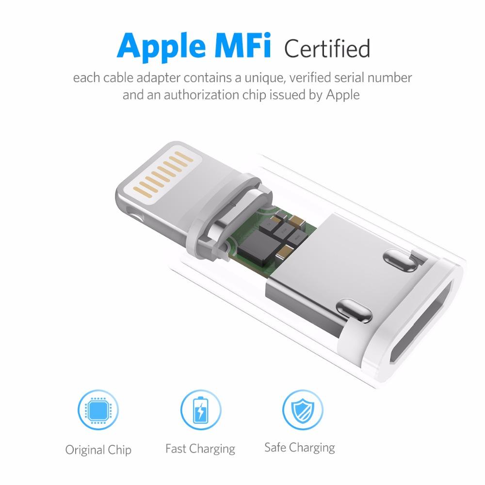 Cáp sạc 3 trong 1 Micro USB, Type C, Lightning MFi dây bọc Nylon Ugreen