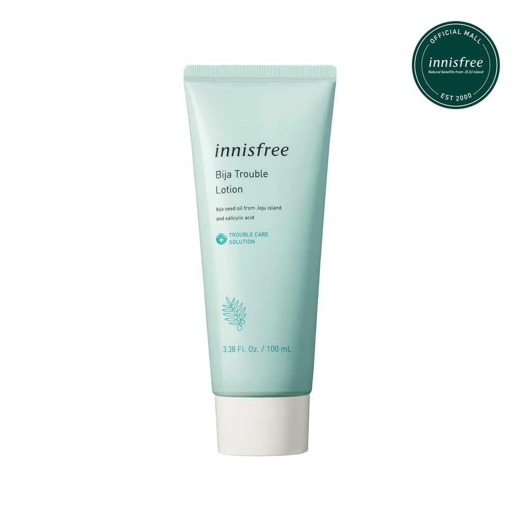 [HCM]Sữa dưỡng cho da nhờn da mụn từ dầu Bija Innisfree Bija Trouble Lotion 100ml