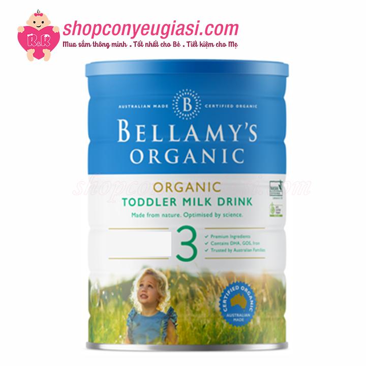 [HCM]Sữa Bột Bellamys Organic Công Thức Số 3 - 900g - Mẫu mới