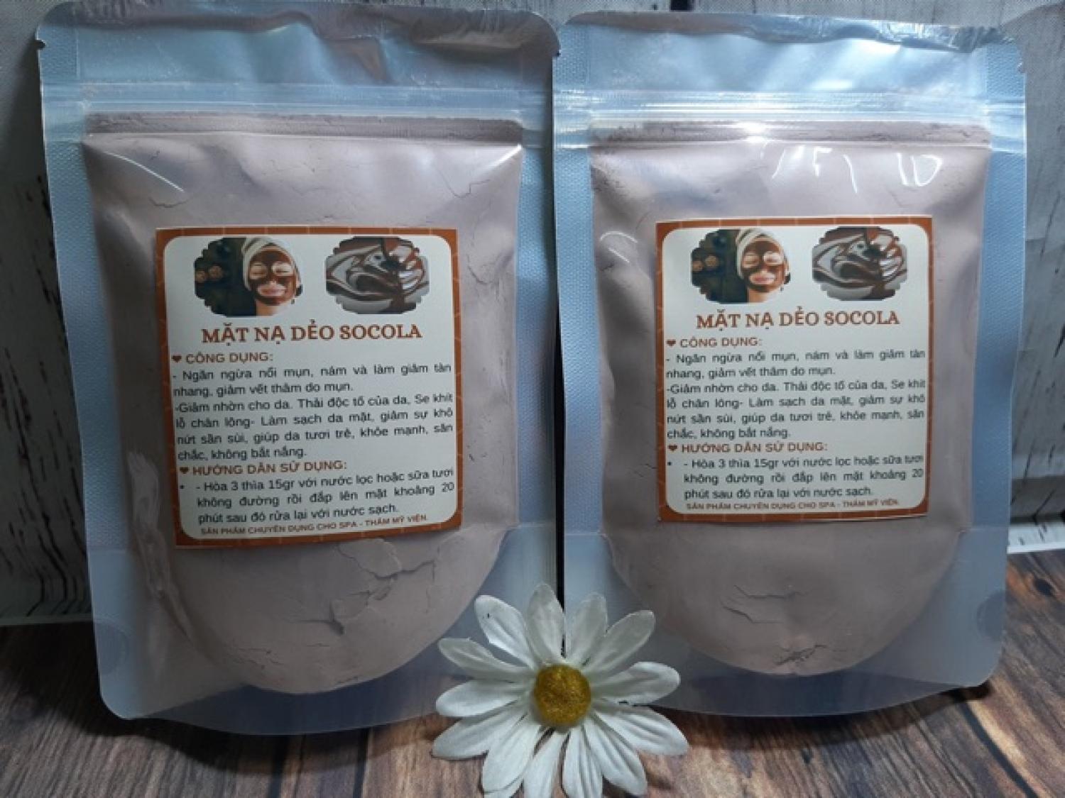 1kg bột mặt nạ Dẻo Socola mịn thơm handmade