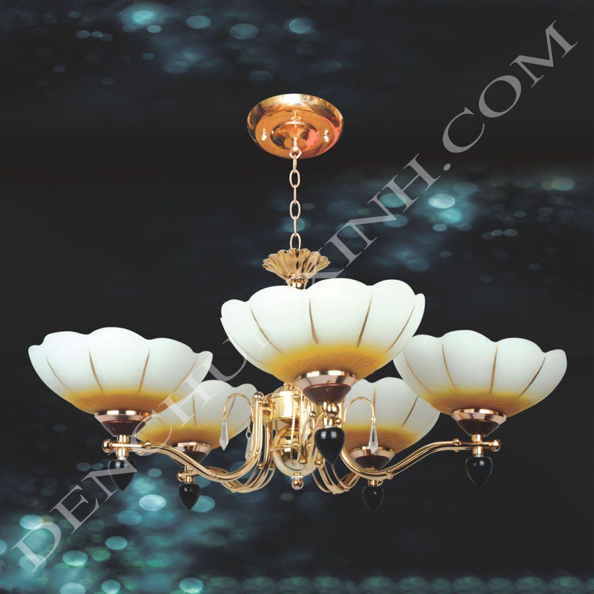 Đèn chùm thủy tinh DCX6211/5A ( Rộng 50cm )