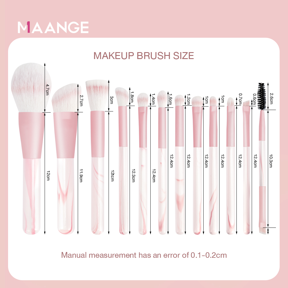 Bộ 12 Cọ Trang Điểm MAANGE 51199