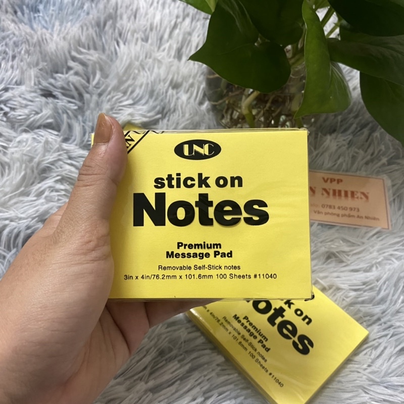 Giấy note UNC 3x2, 3x3, 3x4, 3x5