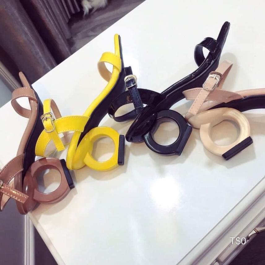 (Miễn ship) Giày nữ, giày cao gót nữ 5 phân, giày sandal cao gót mẫu mới PinkShopGiayDep giá rẻ