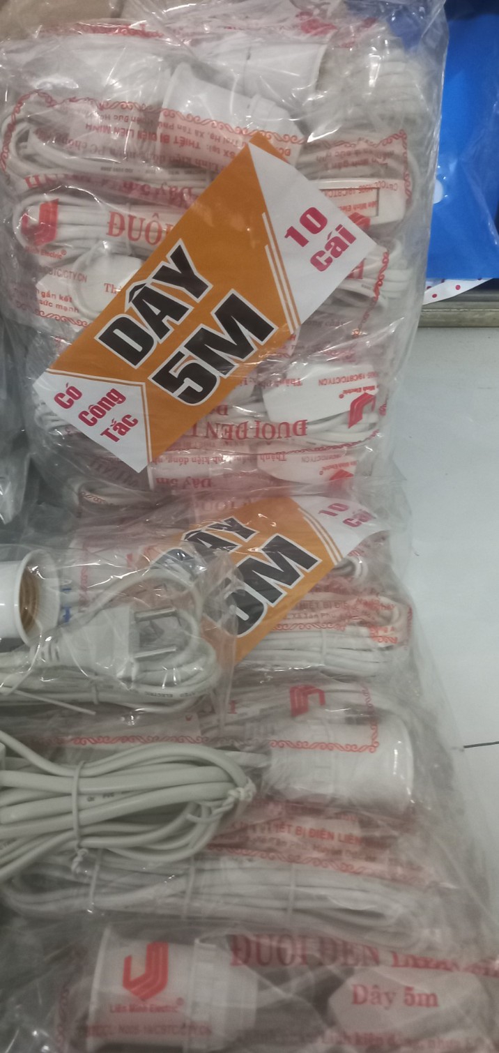 Dây Đuôi Đèn E27 Liền Công Tắc 3m / 5m