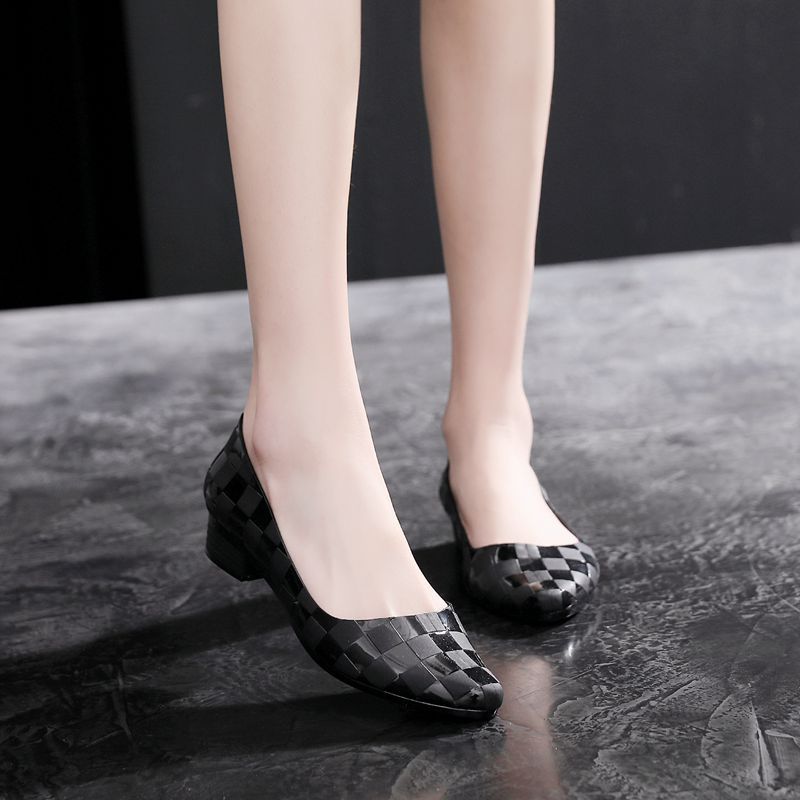 Giày nhựa đi mưa nữ Alina 3p dáng công sở V251