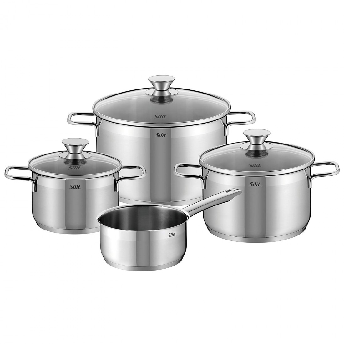 [Trả góp 0%] Bộ Nồi Silit Pisa 4 Nồi
