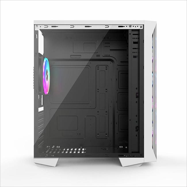 Case máy tính VSP KA-190 NEBULA (Đen - Trắng) Kính cường lực