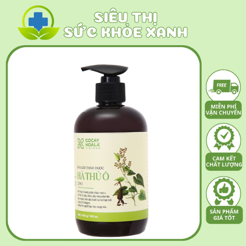 Dầu gội thảo dược Hà Thủ Ô dung tích 300ml giảm bạc tóc, giảm rụng tóc, kích thích mọc tóc hiệu quả, Dầu gội Hà Thủ Ô