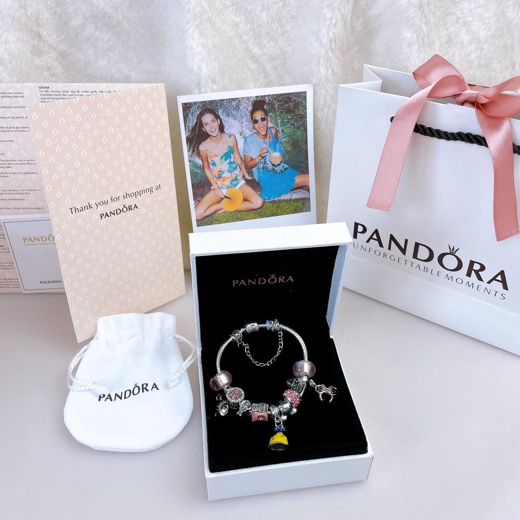 Vòng charm Pandora Cherry Blossoms Pendant Charm Bracelets