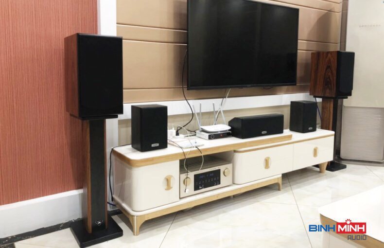 Chân loa Bookshelf gỗ Venza BM 80 ( kèm chân đinh chống rung bằng đồng)