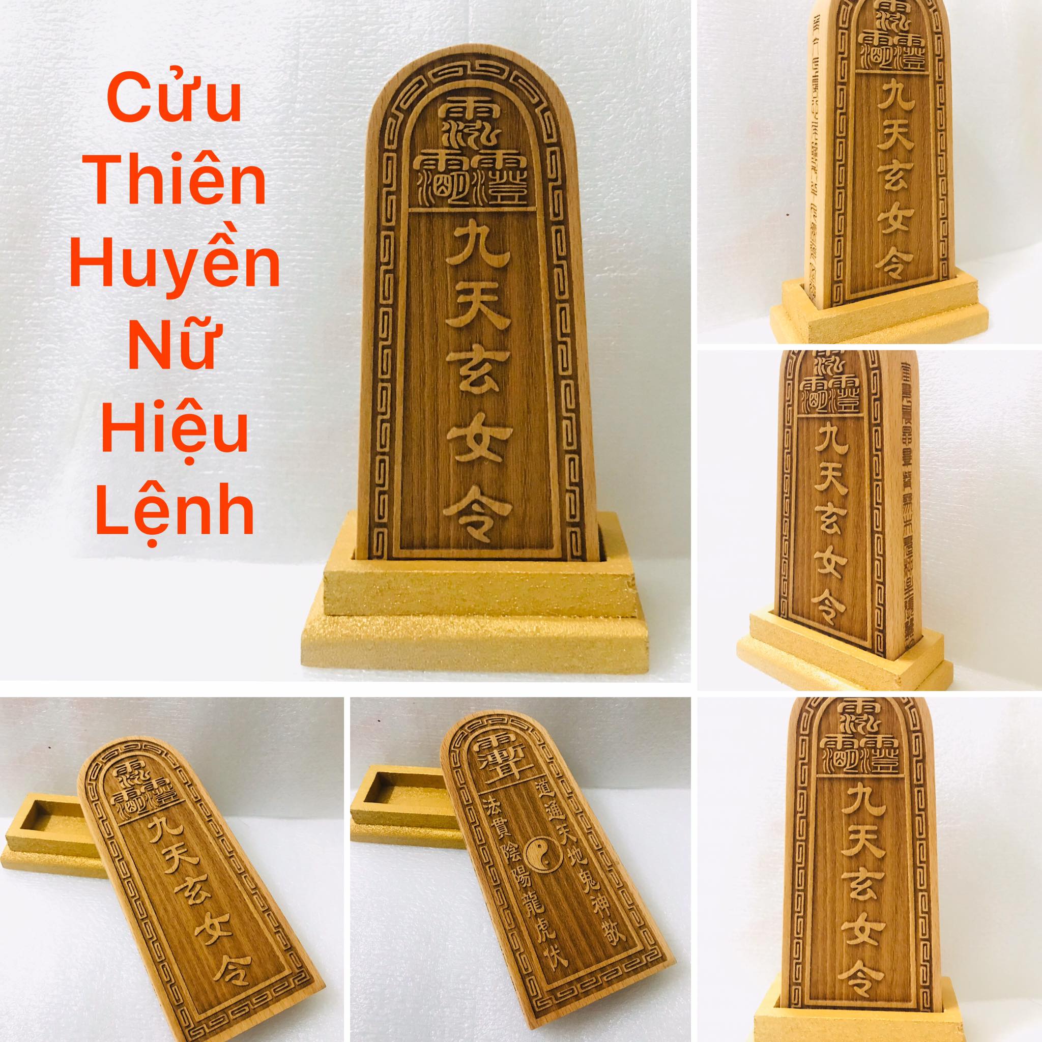 Hiệu Lệnh gỗ đào Cửu Thiên Huyền Nữ