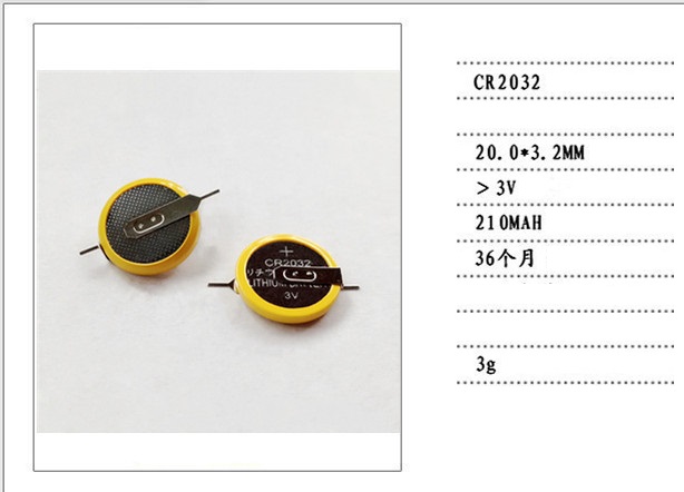 Pin nuôi nguồn Lithium CR2032 3V hàn chân