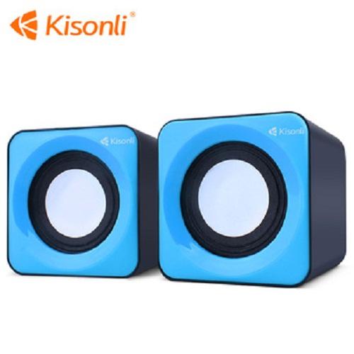 [HCM]Loa Vi Tính 2.0 Kisonli V310. Dùng cổng USB làm nguồn và jack 3.5 kết nối PC Laptop. Màu ngẫu nhiên. Vi Tính Quốc Duy