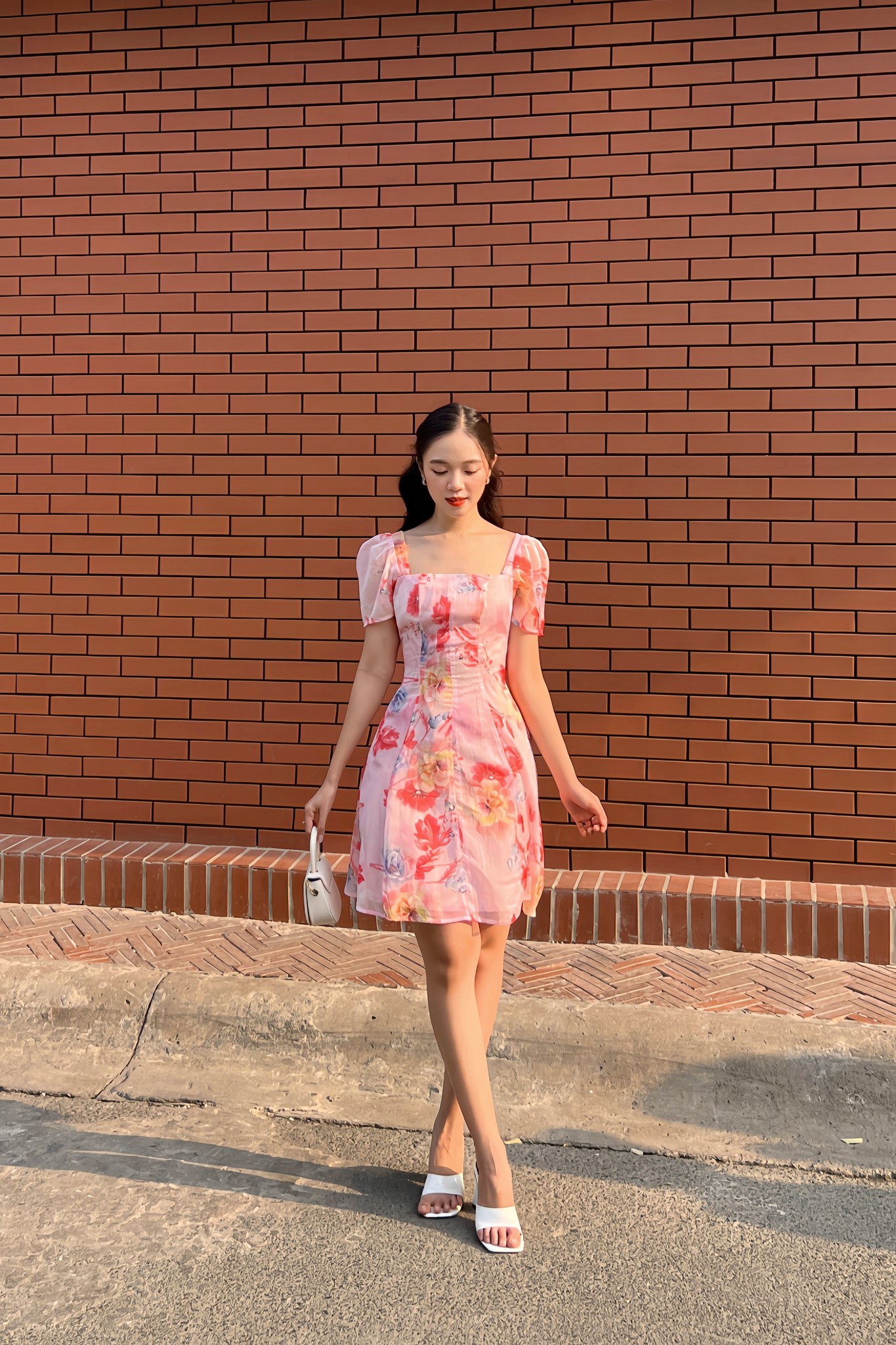 OLV - Đầm Rosaca Square Neck Dress