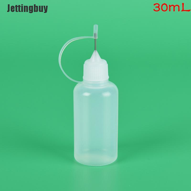 Jettingbuy 1PC 5-100ml Empty Plastic Squeezable Liquid Dropper Bottles Needle Tip