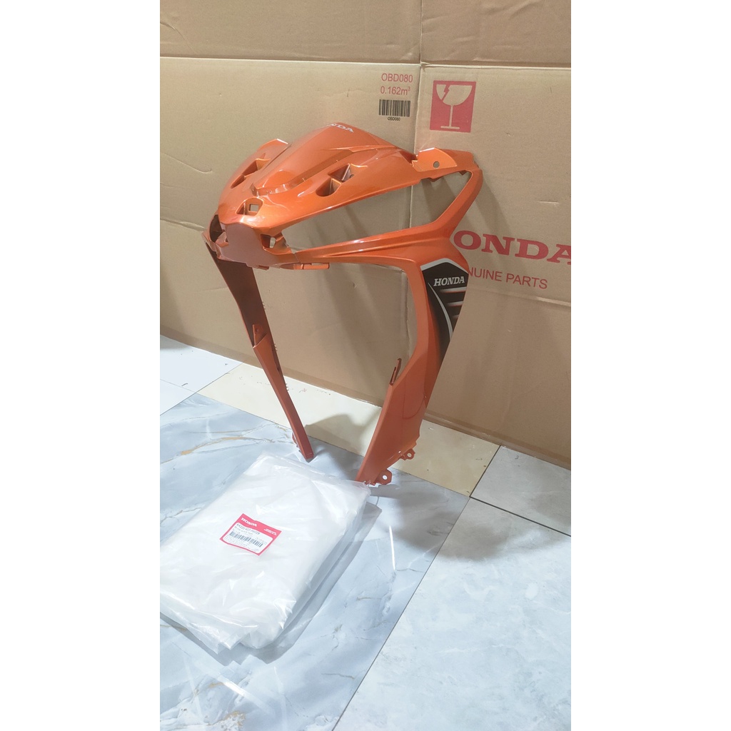 Bộ ốp trước, mặt nạ lớn wave rsx 110 2014 màu cam