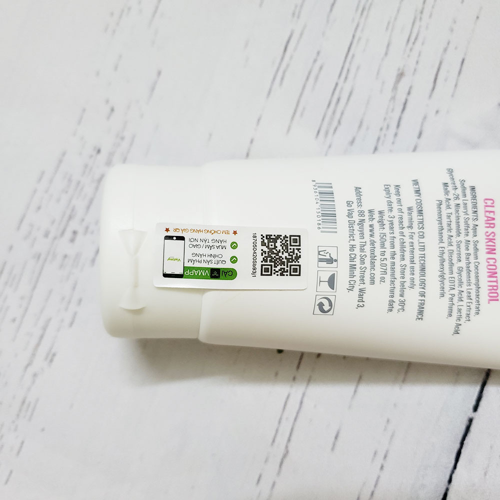 Sữa rửa mặt sinh học Detox BlanC 150ml thải độc da