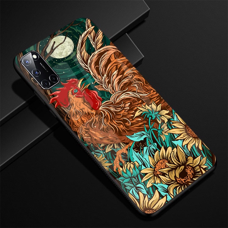 Ốp Lưng OPPO A52 A92, A16 mặt kính cường lực cao cấp thiết kế Độc Quyền