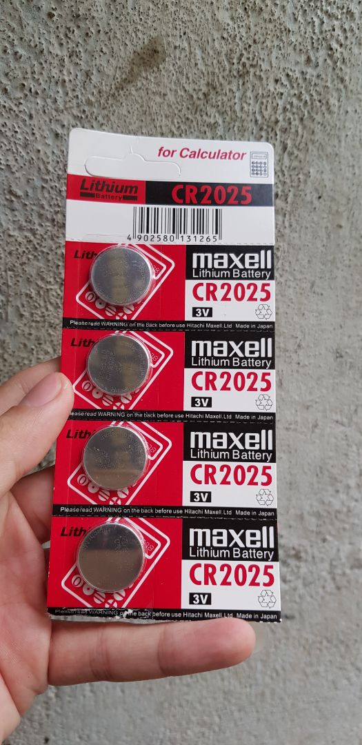 Vỉ 5 viên pin Maxell dòng cao cấp CR2032
