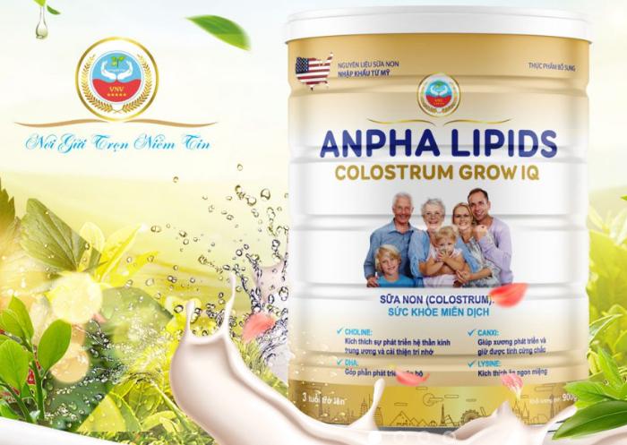 Sữa non Anpha LIpit Colostrum Grow IQ