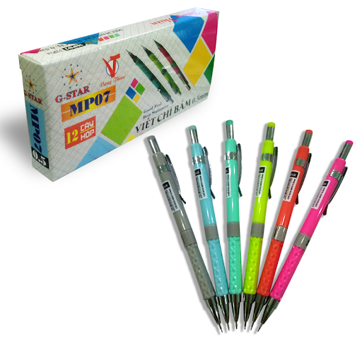 Hộp 12 cây viết chì bấm G-star MP-07 ngòi 0.5mm