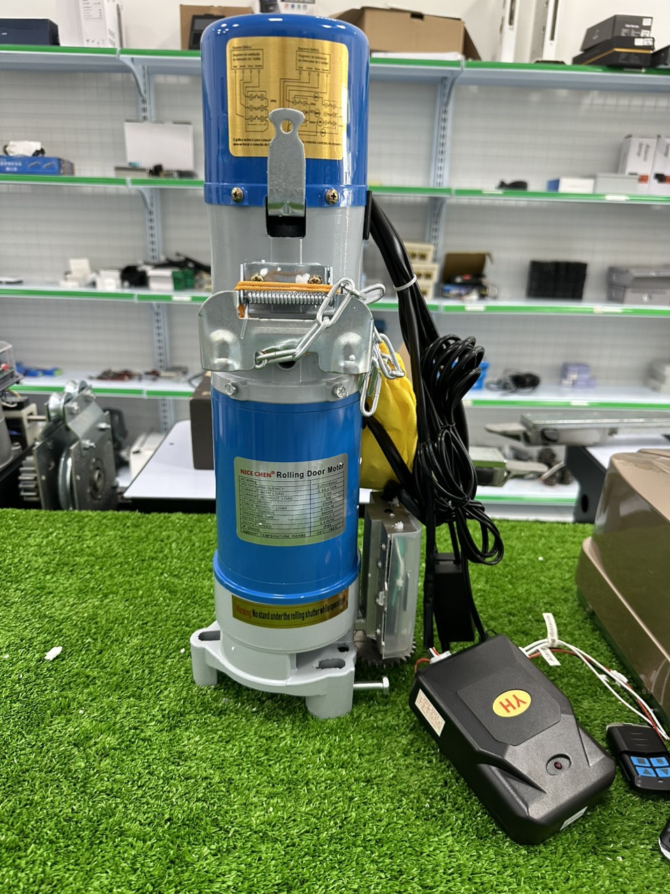 Bộ motor cửa cuốn NICE CHEN AC400 (Motor + lắc+ hộp điều khiển)