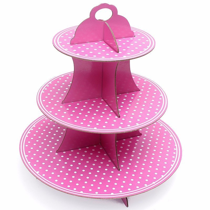 Kệ bánh cupcake 3 tầng trang trí sinh nhật