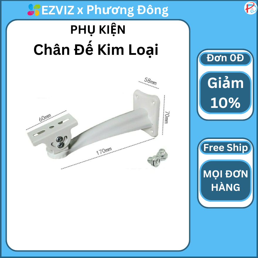 CHÂN ĐẾ KIM LOẠI DÙNG CHO CAMERA NGOÀI TRỜI