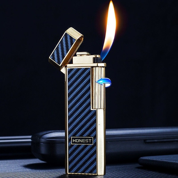 Bật Lửa Gas Đá Honest Họa Tiết ( Xài Gas - Nhiều Mẫu ) Hột Quẹt Gas Đá ( KHÔNG GAS)