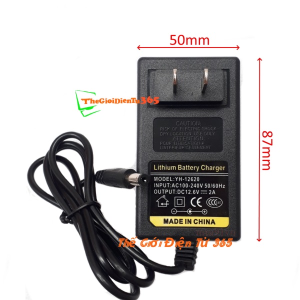 ADAPTER 12.6V 2A NGUỒN SẠC PIN 3S, PIN MÁY KHOAN